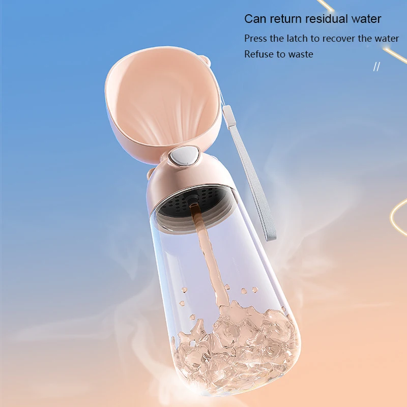 NONOR-taza de agua para perros, botella de agua portátil para mascotas, tazón de agua de viaje para perros y gatos con dispensador de comida, suministros para perros y mascotas - imagen 3