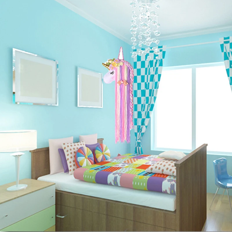 Estante Colgante de Almacenamiento de Unicornio Colorido con Carillón de Viento de Estilo INS para Accesorios del Cabello para Habitación de Niñas - imagen 4