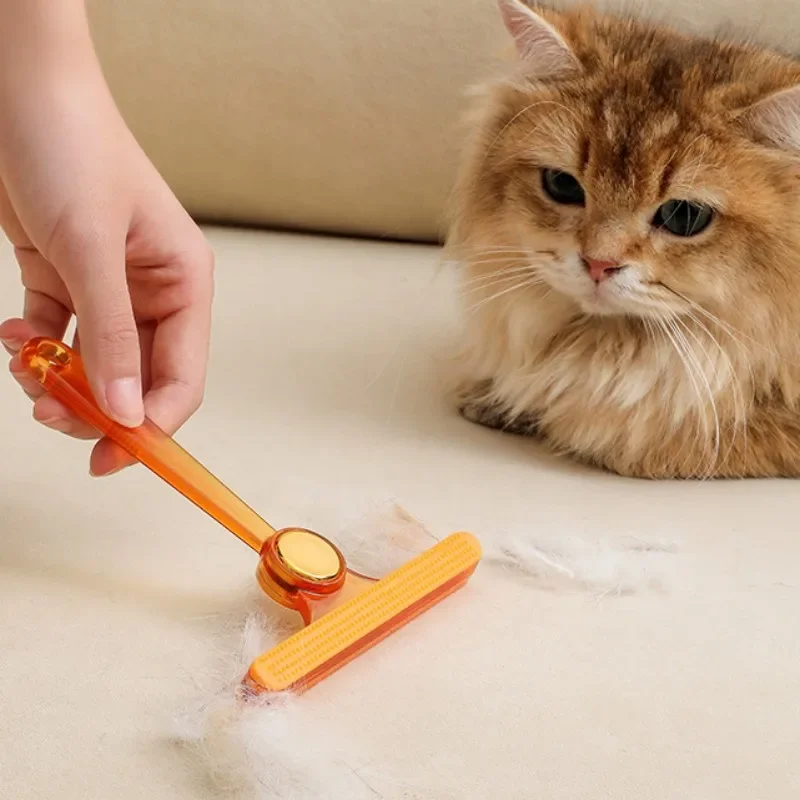 Cepillo removedor de pelo para mascotas, doble cara, rascador de pelo de silicona, recogedor de lana, suministros para mascotas - imagen 3