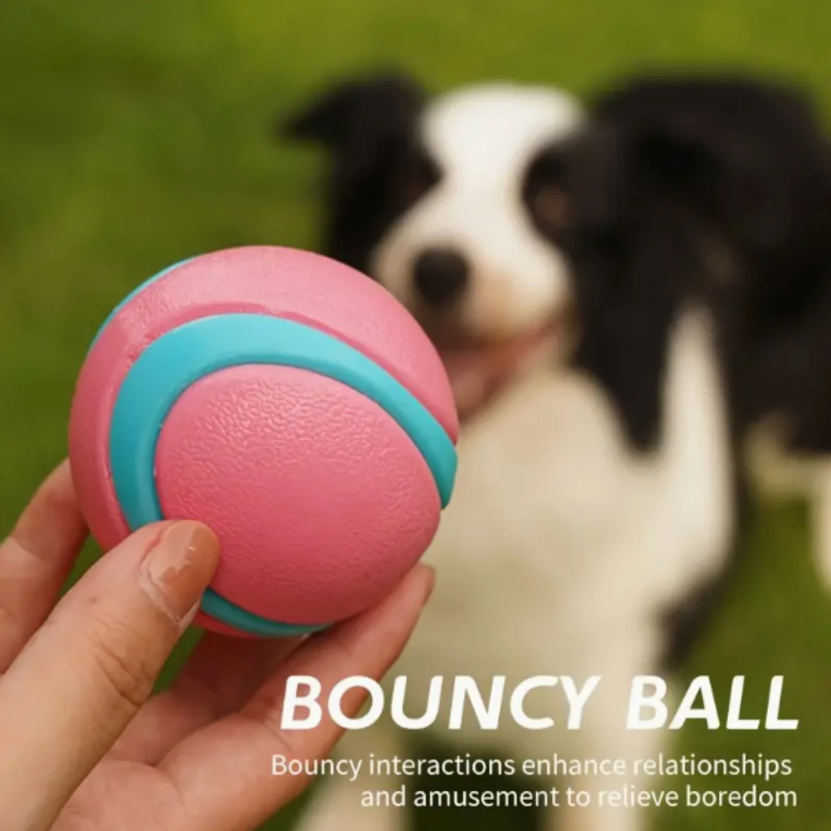 Diseño geométrico de pelota interactiva de juguete para perros, goma termoplástica duradera, dientes molares para mascotas y pelota de entretenimiento - imagen 5