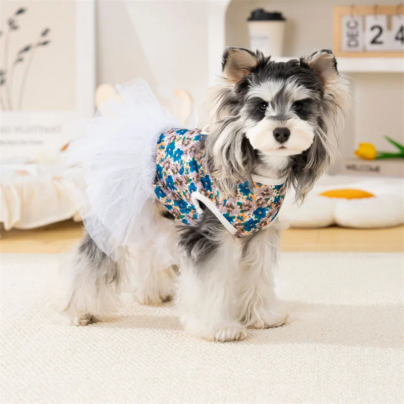Vestido floral de verano para perros pequeños Chihuahua y Yorkie - imagen 2
