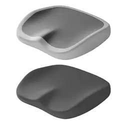 Cojín para asiento de silla de oficina, almohadilla ortopédica para glúteos de espuma viscoelástica con parte inferior antideslizante para comedor, coche y avión