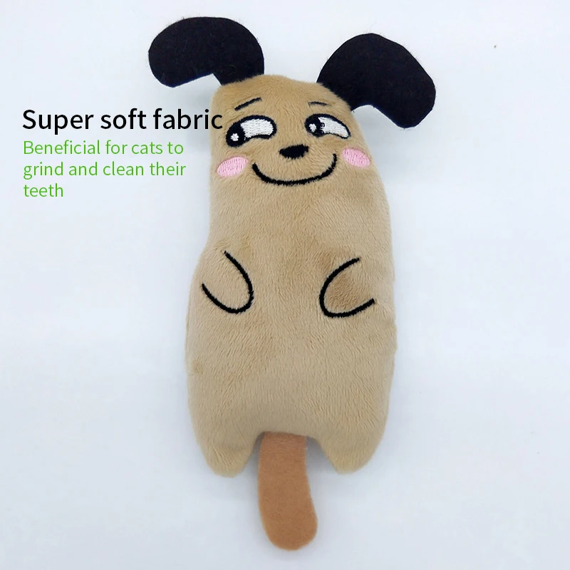 Lindos juguetes para gatos, divertidos juguetes interactivos de peluche para gatos, Mini juguetes para moler dientes, hierba gatera, ratón para masticar, accesorios para mascotas - imagen 5
