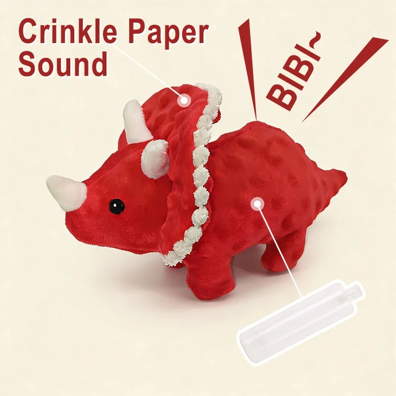 Juguete peluche dinosaurio con sonido para perros grandes – Resistente y seguro - imagen 4