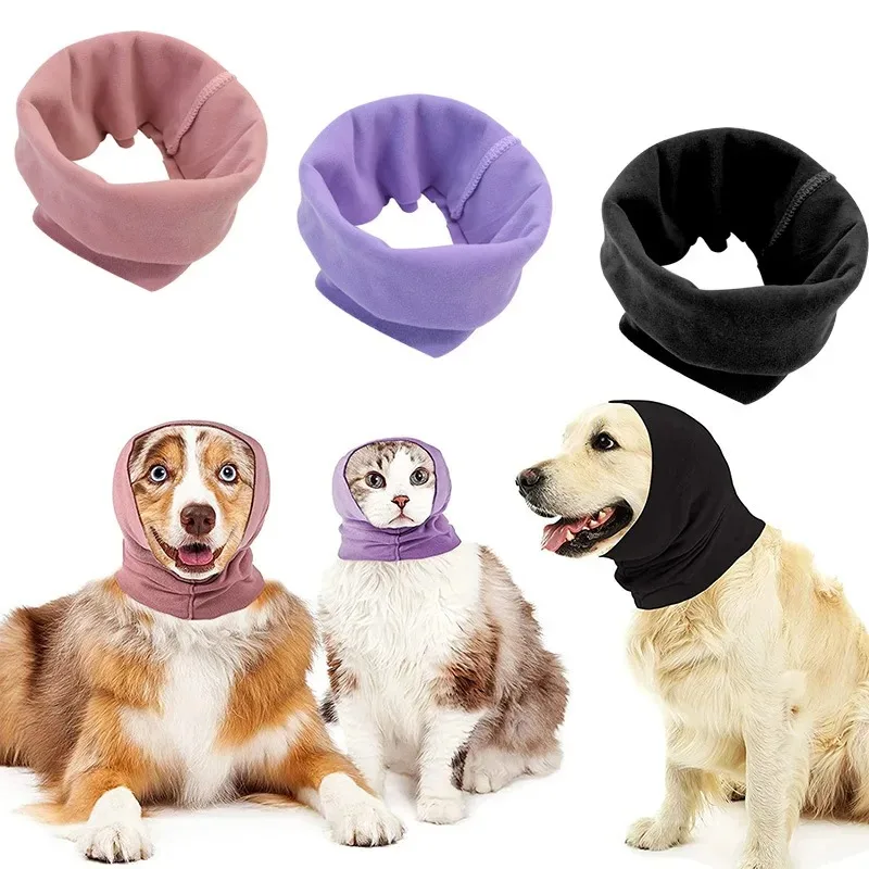 Orejera para el cuidado de perros, a prueba de viento, cancelación de ruido, elasticidad, bufanda suave, diadema cálida para cachorros y gatos, cubierta para las orejas, accesorios para perros - imagen 3