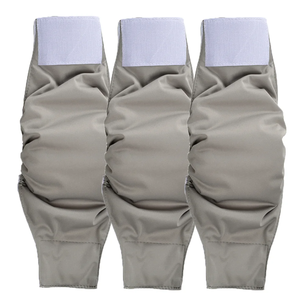Pañales reutilizables para perros varones, bandas lavables para el vientre para mascotas para perros pequeños y medianos, envolturas elásticas ajustables, pañales para cachorros, Bulldog Pug, 3 uds. - imagen 3