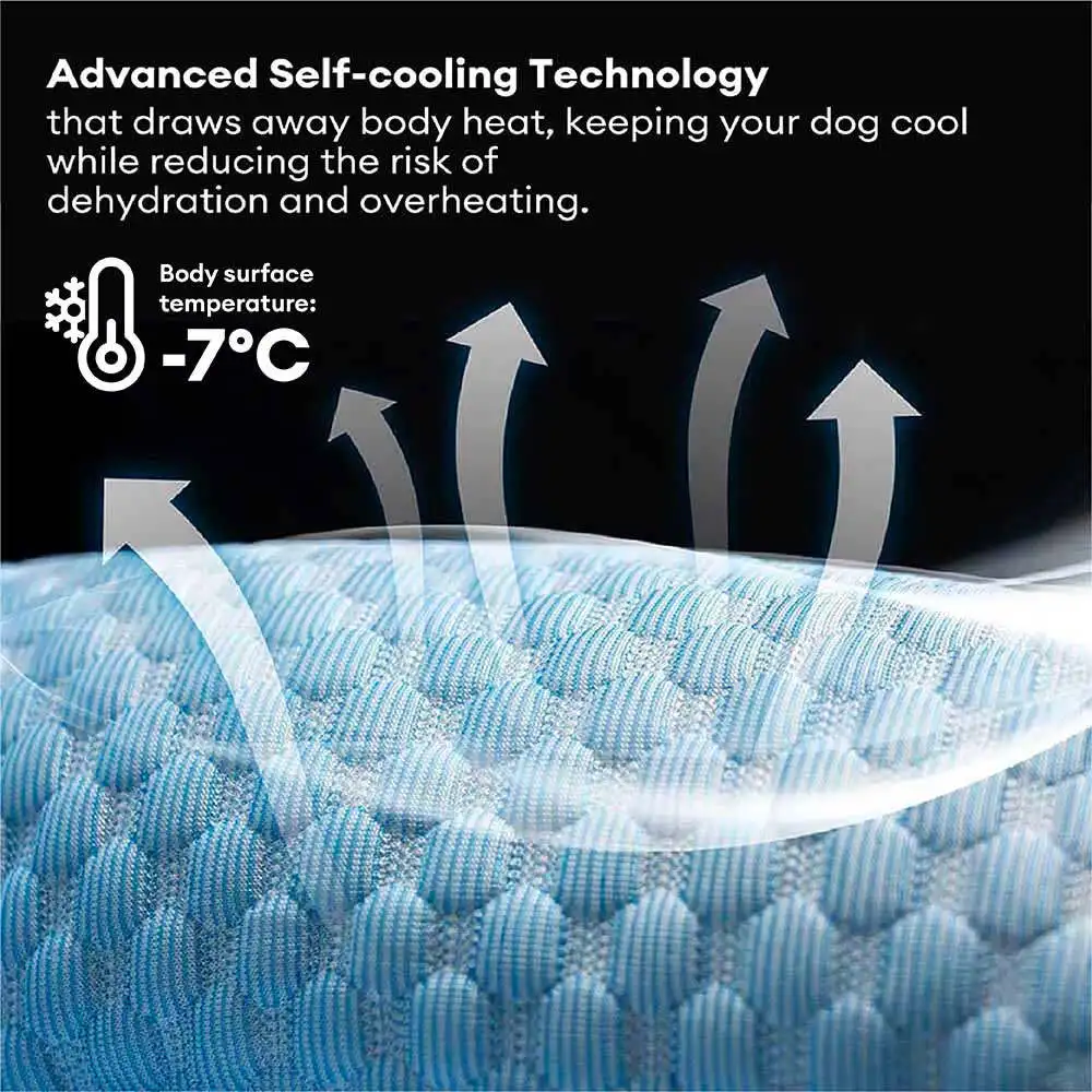 Estera para mascotas para coche, estera para asiento de seguridad para coche, cama para mascotas con autorrefrigeración de verano, estera para coche fresca de verano, estera para mascotas desmontable y lavable, azul - imagen 5