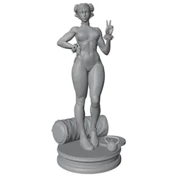 Figura de resina sin pintar para gatos y perros, pose segura