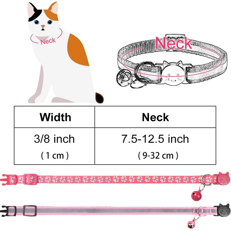 Collares reflectantes con campana para gatos y perros pequeños - imagen 5