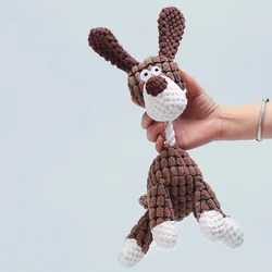 Juguete masticable de lana resistente con sonido para perros pequeños
