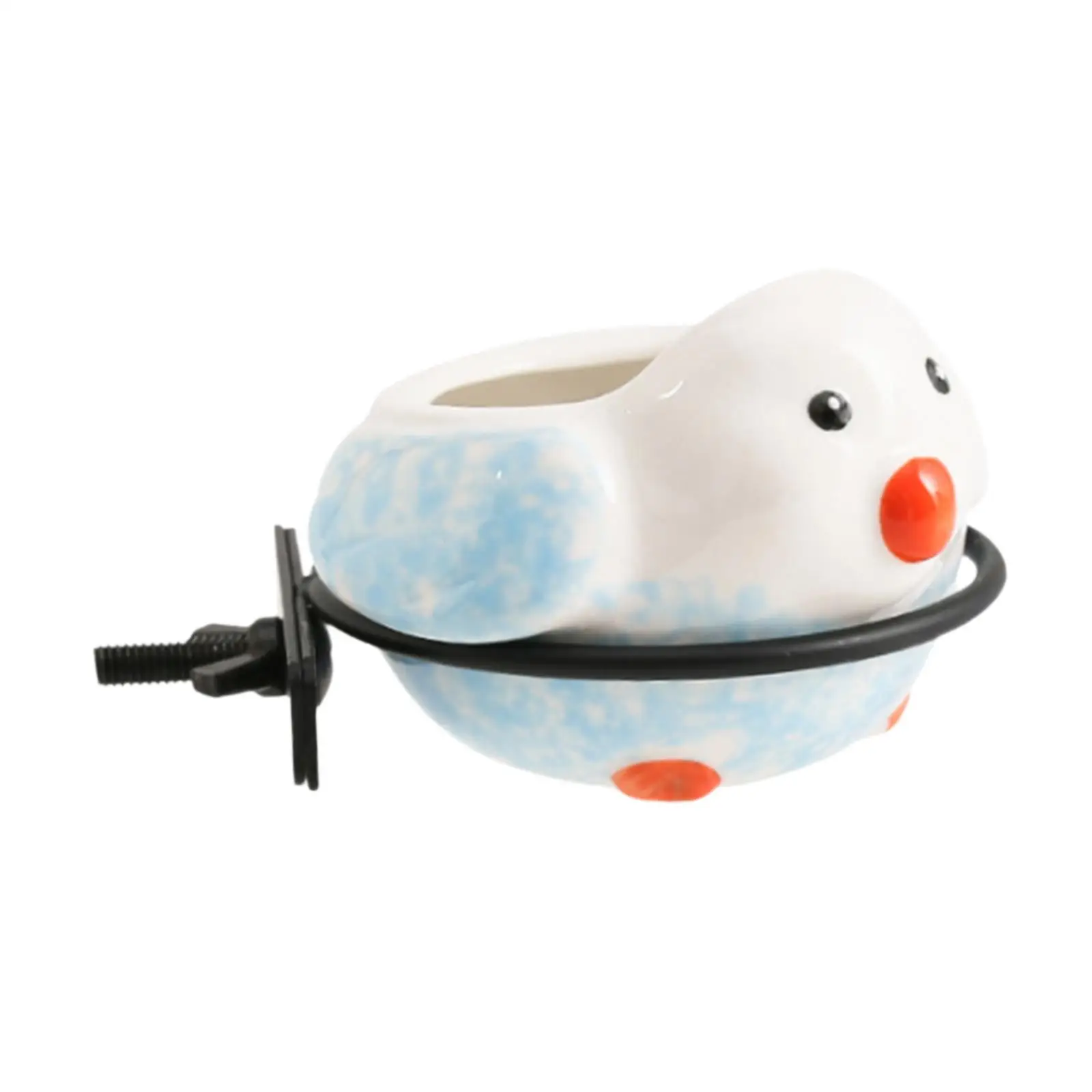 Birdcage Food Bowl, Ceramic Bird Feeding Dish Cup with Clamp Holder, Food Water Bowl for Hamster, Macaw, , Parrot