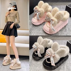 Botas de nieve con forro de felpa para perros y gatos – invierno