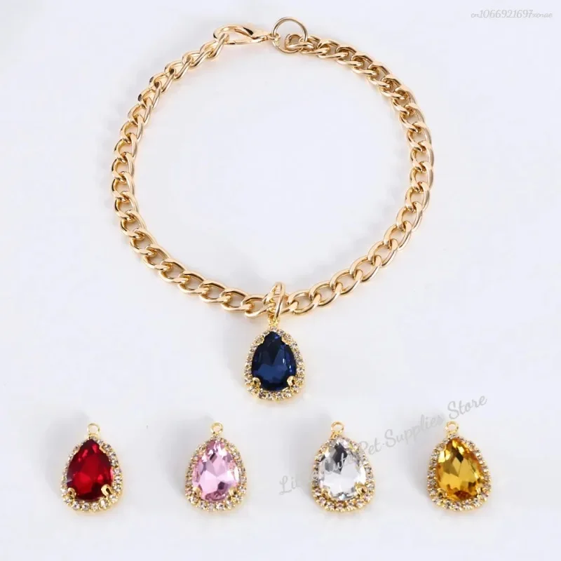 Collar de cadena de gato con diseño de campana, Collar de perro, joyería para mascotas, Collar de cadena de gato para cumpleaños y Navidad - imagen 3