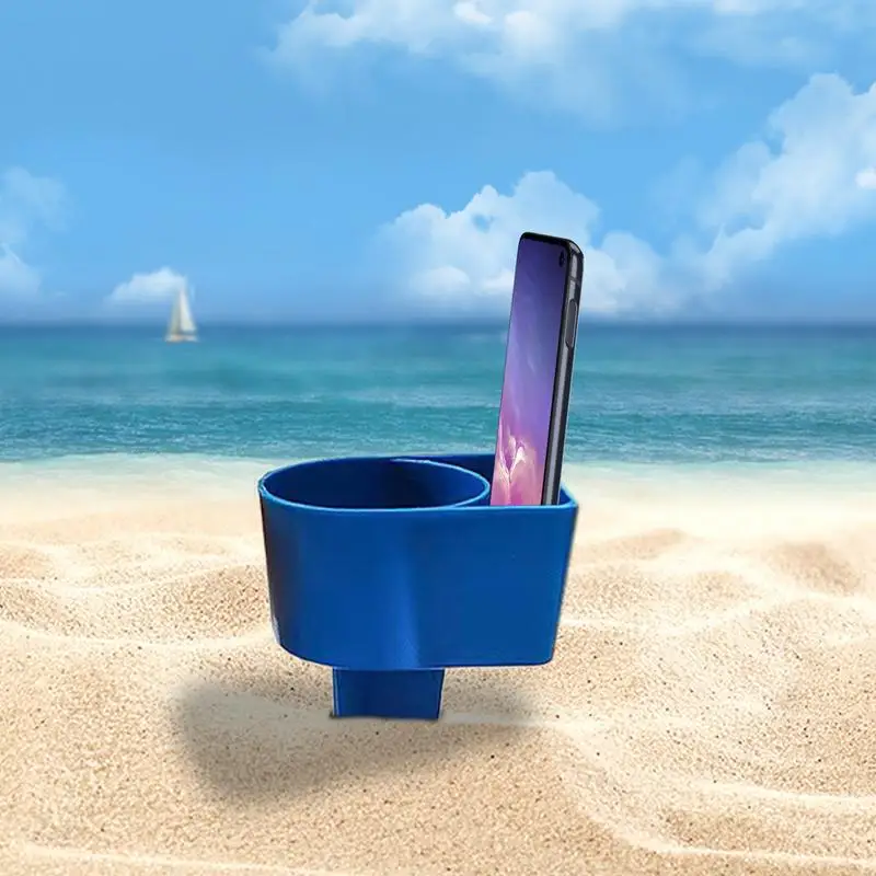 Posavasos de arena portátil para playa, portavasos de arena estable para playa, portavasos para bebidas - imagen 2