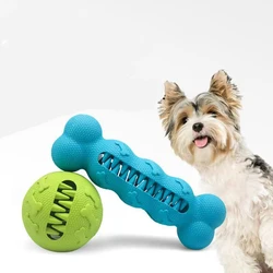 Juguete interactivo dispensador para perros con limpieza dental