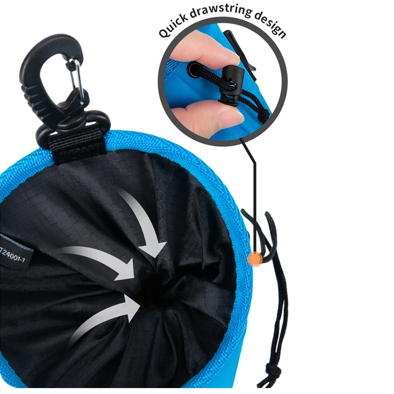 Bolsa de aperitivos portátil para entrenamiento de perros, combinación pequeña, bolsa de aperitivos para perros y cachorros, para correa, aperitivos para mascotas al aire libre, bolsa de cintura para premios XZH-T24001-1 - imagen 4