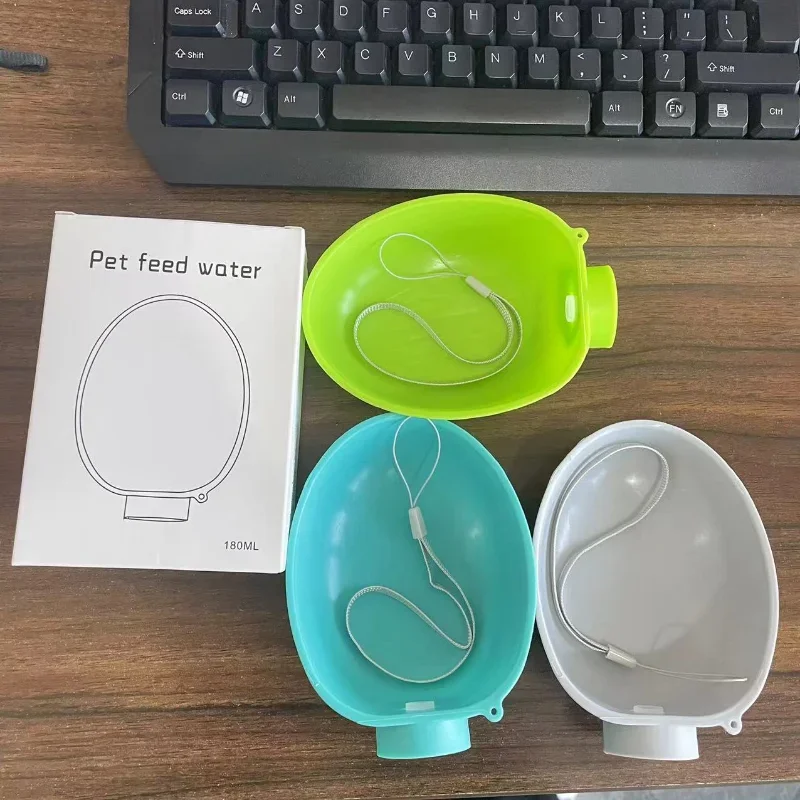 Botella de agua portátil para mascotas, taza de viaje para perros y gatitos, fuente de alimentación al aire libre, tazón para beber - imagen 3