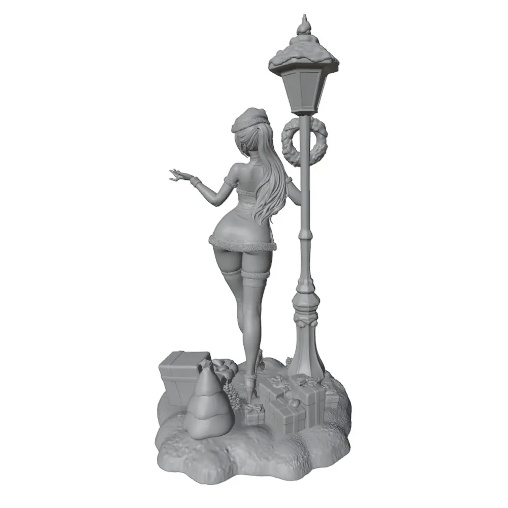 Figura anime impresa 3D – Kit garaje sin montar ni pintar gris - imagen 5