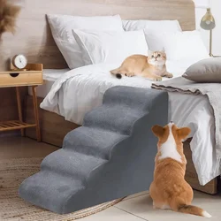 Perrera con escalera para perros y gatos - Desmontable y lavable