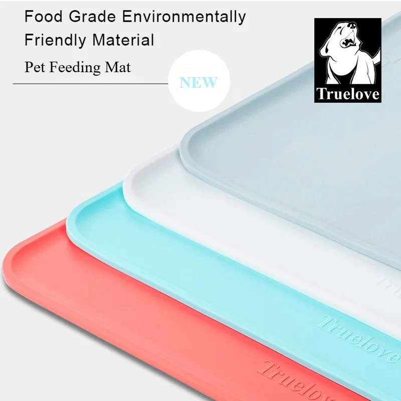 Truelove-alfombrilla de silicona para alimentación de mascotas, manteles individuales impermeables para proteger los suelos, cuenco de agua para perros y gatos, accesorios para mascotas elevados TLX3111 - imagen 3