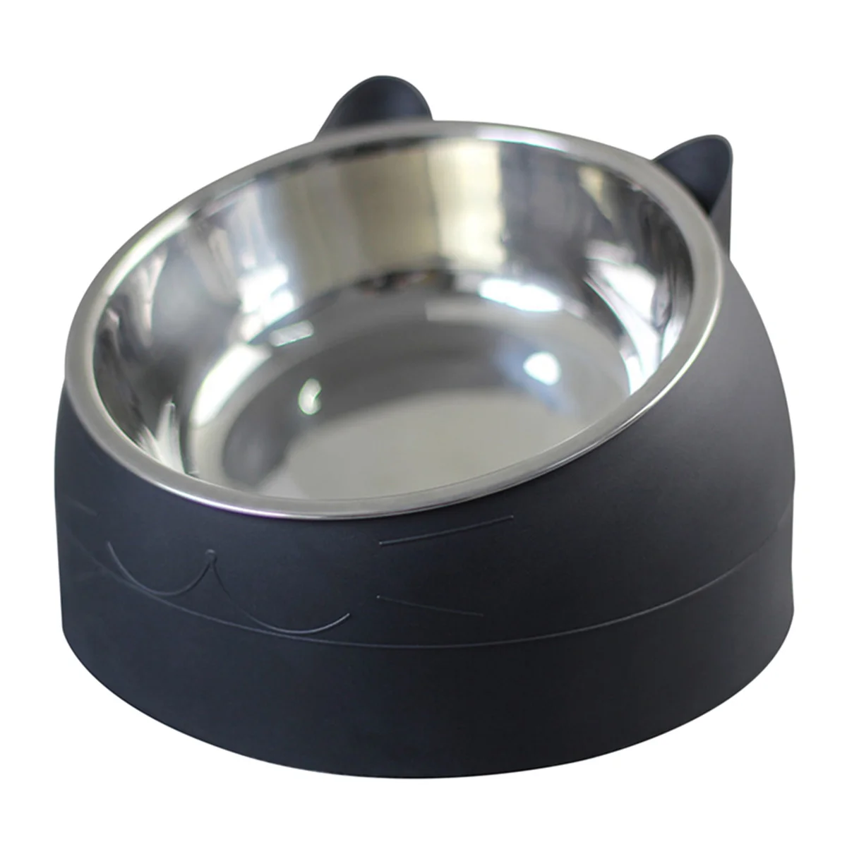 Cuenco elevado antideslizante acero inoxidable para perros y gatos - imagen 4