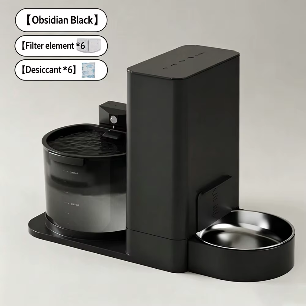Dispensador automático 2 en 1 de comida y agua para gatos, perros