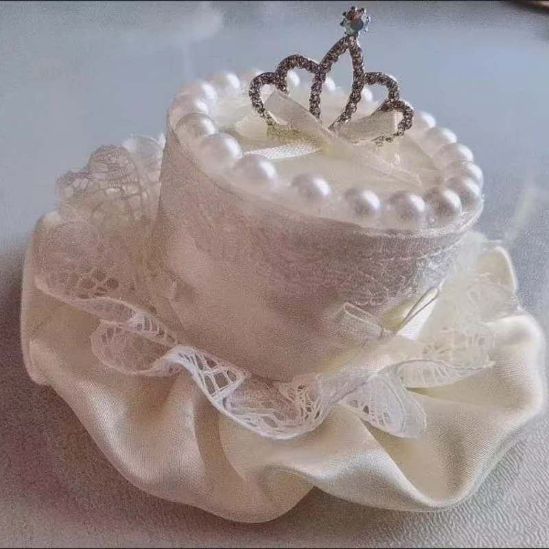 Diademas pastel princesa cumpleaños para perros y gatos – Lazos lindos - imagen 3