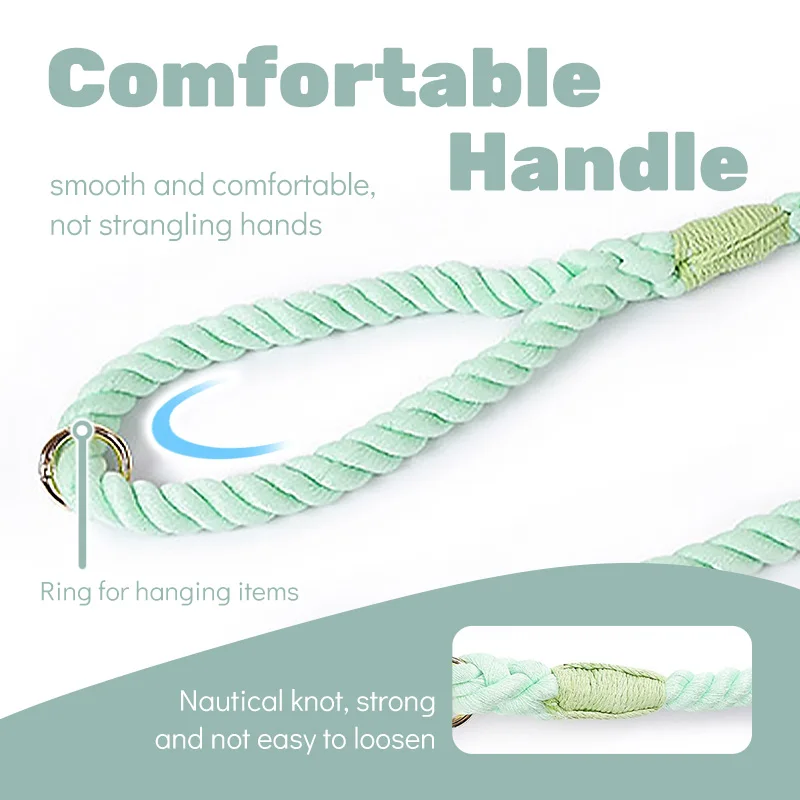 Juego de Collar y correa multifuncionales para perro, cadena antichoke para mascotas, correa para caminar, tracción para entrenamiento de perros pequeños, medianos y grandes - imagen 3