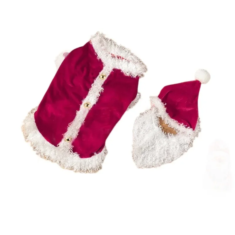 Ropa navideña para perros, vestido de vacaciones, conjunto de fiesta de Navidad, ropa para mascotas pequeñas, chaqueta para perros pequeños, ropa para cachorros - imagen 5