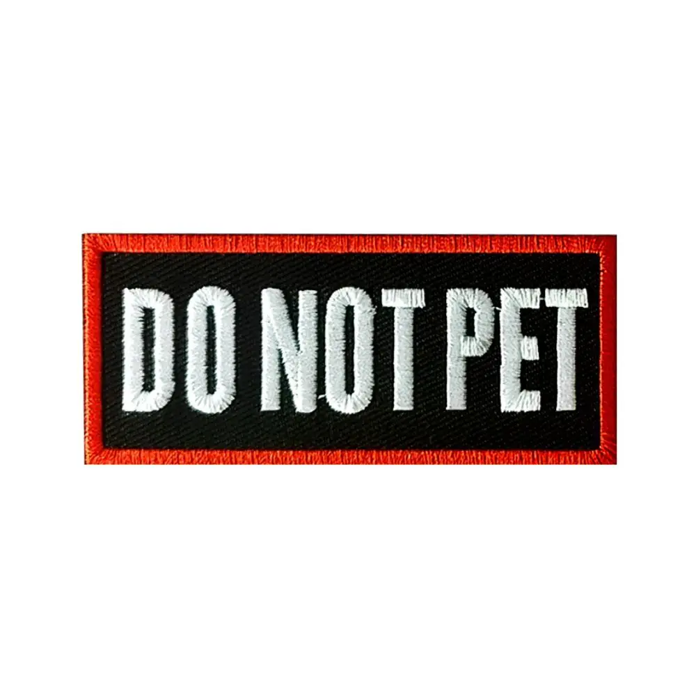 Chaleco bordado de servicio para perro, parches decorativos tácticos militares para entrenamiento, no para terapia de mascotas - imagen 3