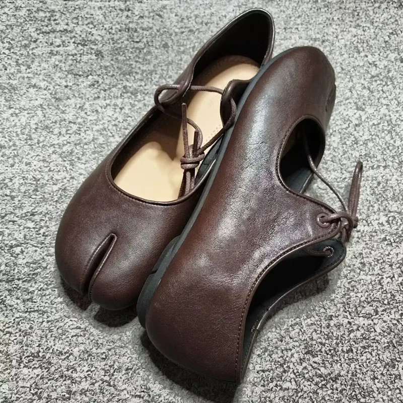 Zapatos planos de ballet en cuero para mujer – Cómodos y suela suave - imagen 4