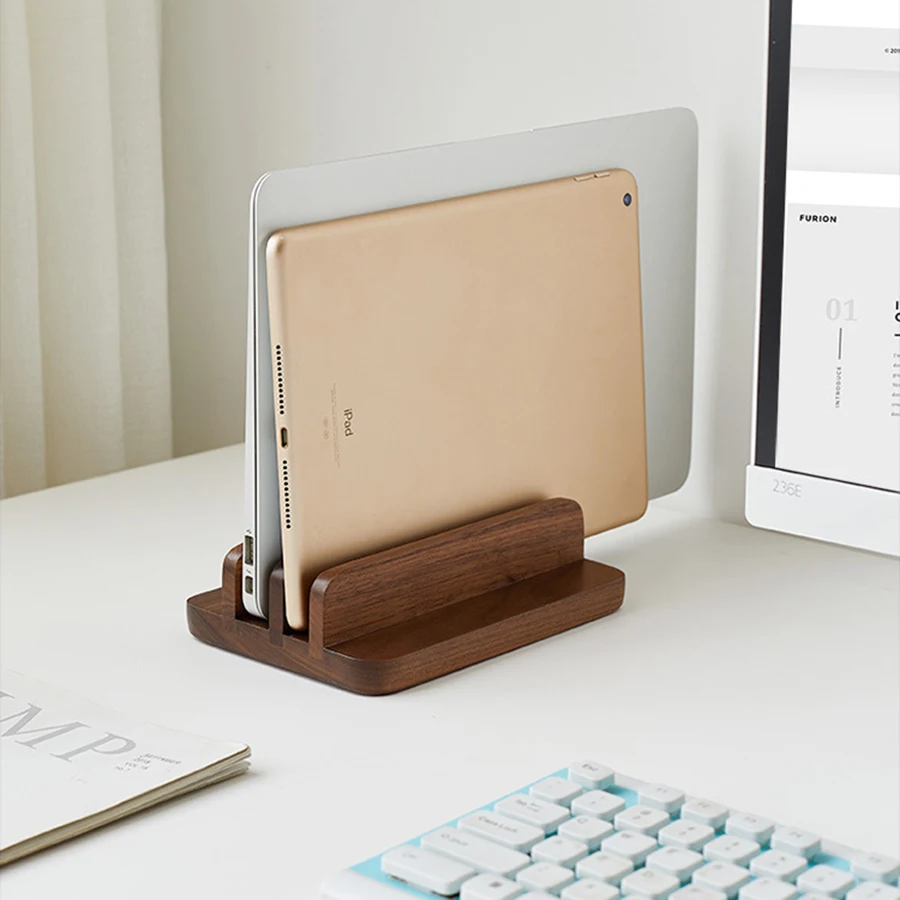 Soporte vertical portátil y tablet – Escritorio ordenado mascotas - imagen 3