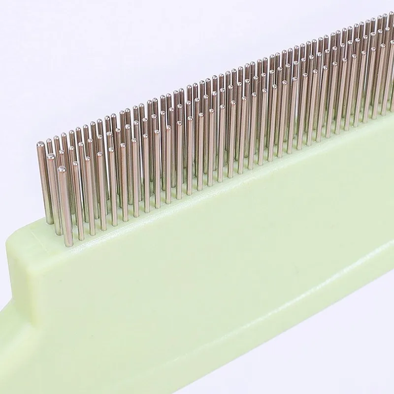 Peine para perros, depilación de mascotas, peines para pulgas para perros, Limpieza del cabello, cepillo de masaje para el cuidado de perros, peine para gatos con dientes de tres lados, productos para mascotas - imagen 5