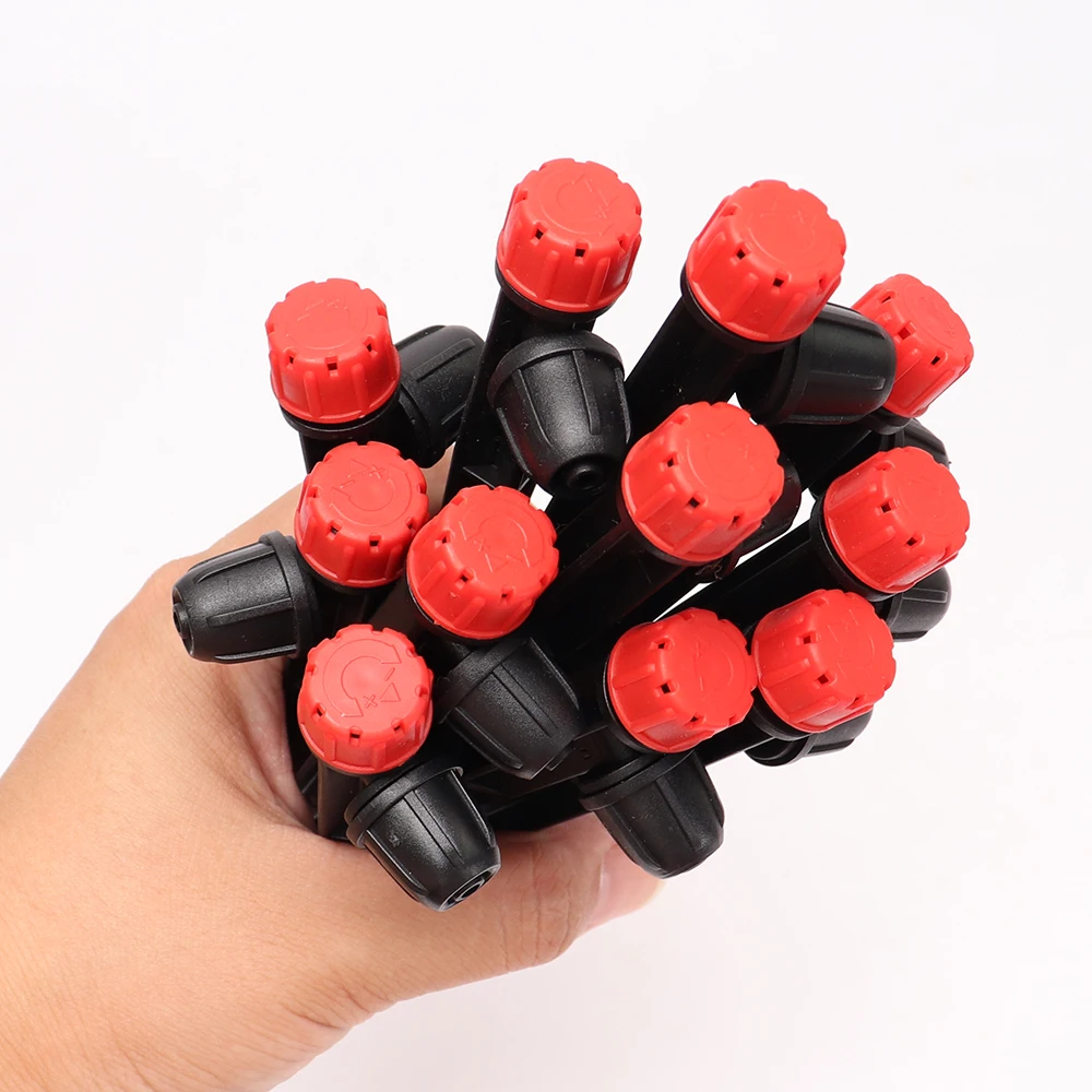 50 piezas 360 °   Aspersor disperso, gotero de riego para jardín, agricultura, flor, césped, boquilla de riego, conexión bloqueada, manguera 1/4 - imagen 4