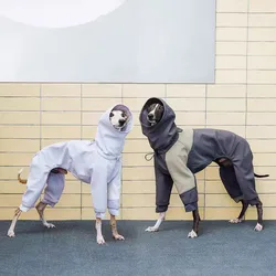 Abrigo de invierno cuello alto para perros pequeños galgo italiano