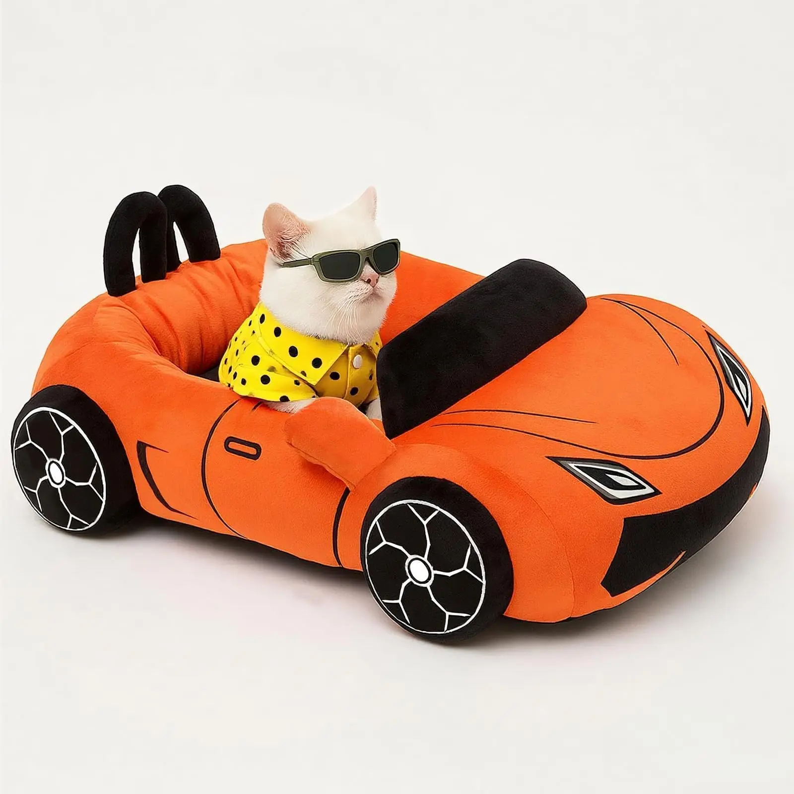 Cama suave acogedora con almohada, nido para gatos y perros mini