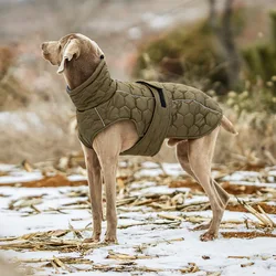 Abrigo impermeable para perros medianos y grandes con forro polar