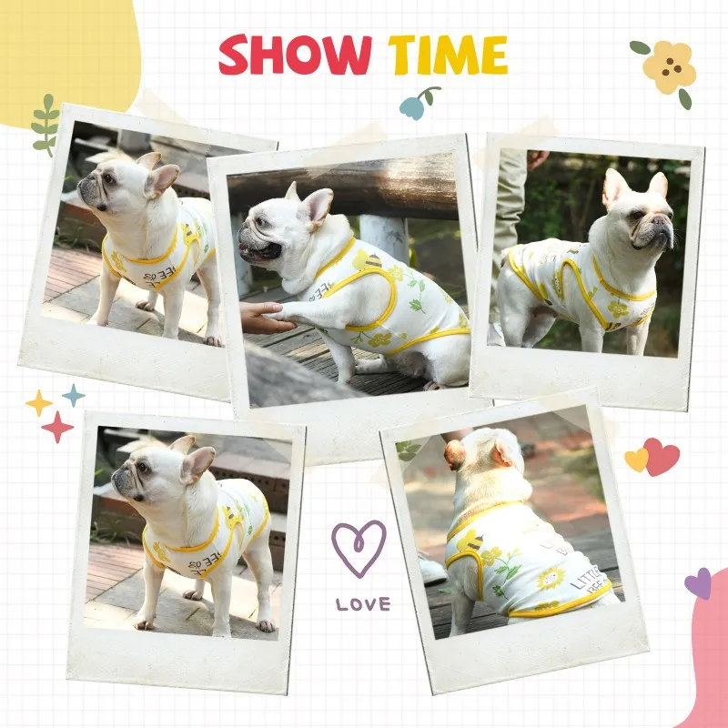 Camiseta de verano con estampado de fresas para perros pequeños - imagen 4
