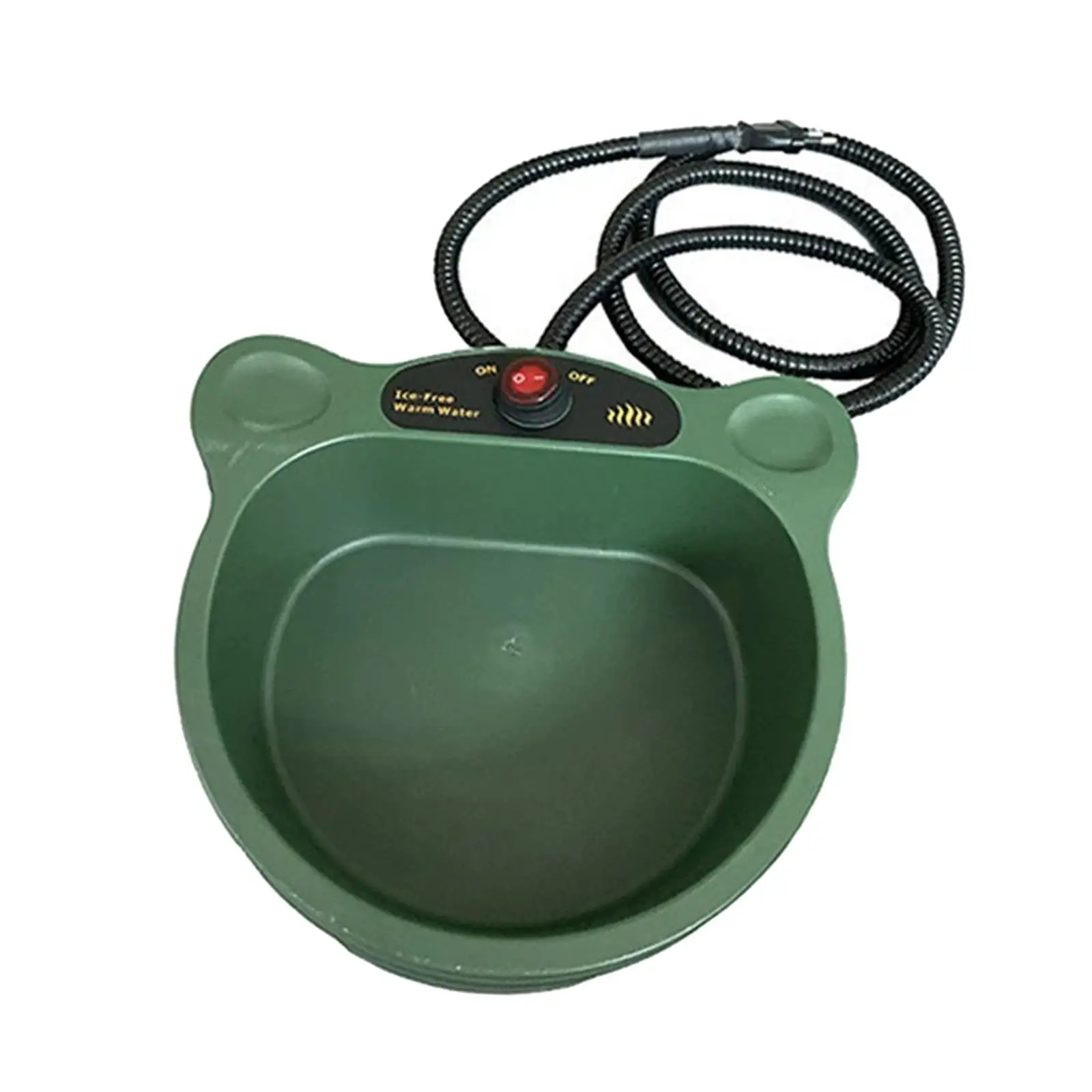 Cuenco de agua con calefacción para perros y gatos, cordón antimascarar, plato térmico multifuncional, bebedero calefactor, cuenco para perros con calefacción para pollo y ardilla - imagen 2