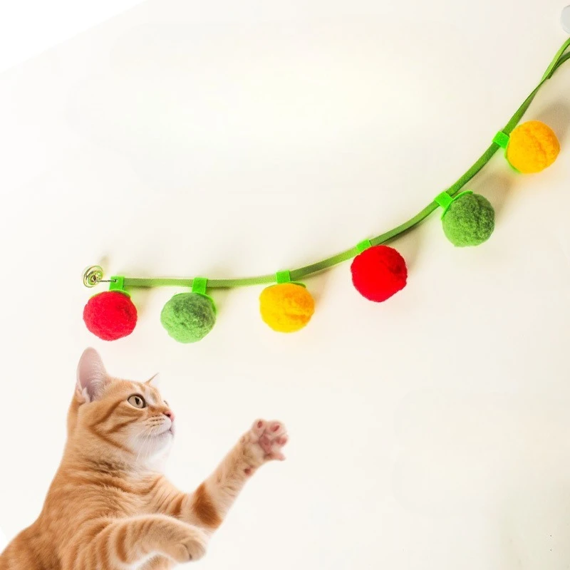 Juguete hilo con cascabel para gatos interactivo reduce aburrimiento - imagen 2
