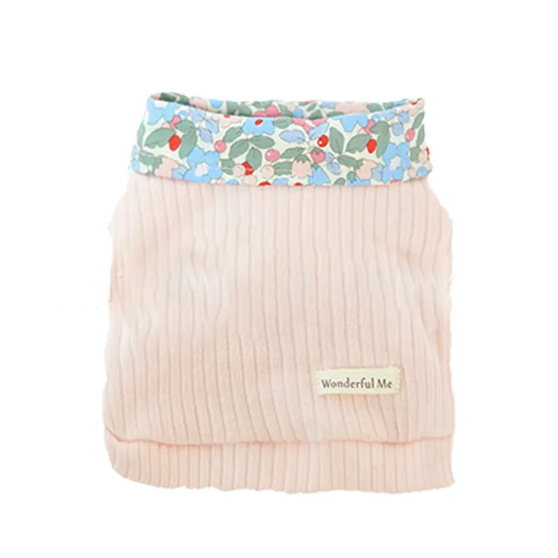 Camiseta transpirable para gatos, chaleco para perros pequeños y medianos, ropa informal con flores, ropa bonita de verano para perros - imagen 5