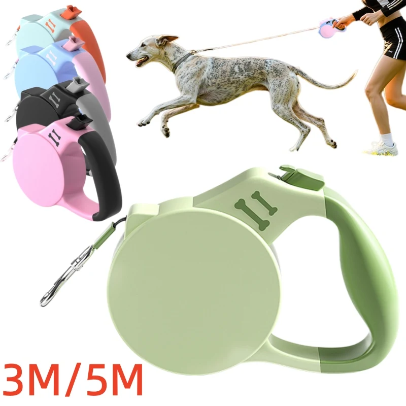 Correa extensible retráctil para perros pequeños, medianos y grandes - imagen 2