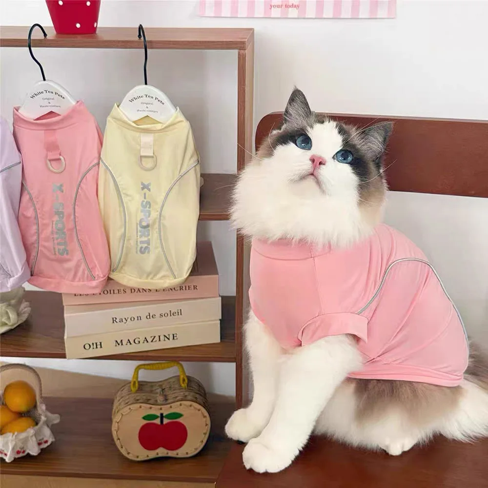 Camiseta reflectante para perros y gatos pequeños, alta visibilidad