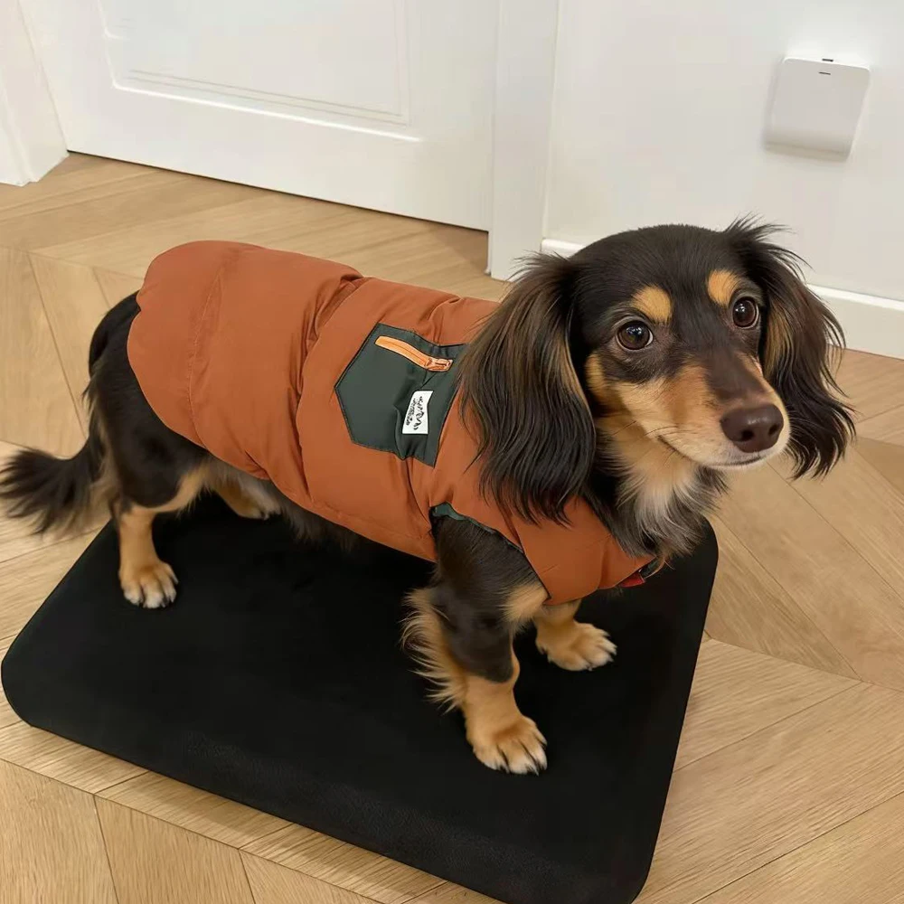 Chaqueta de forro polar para perros Dachshund – Abrigo de invierno - imagen 3
