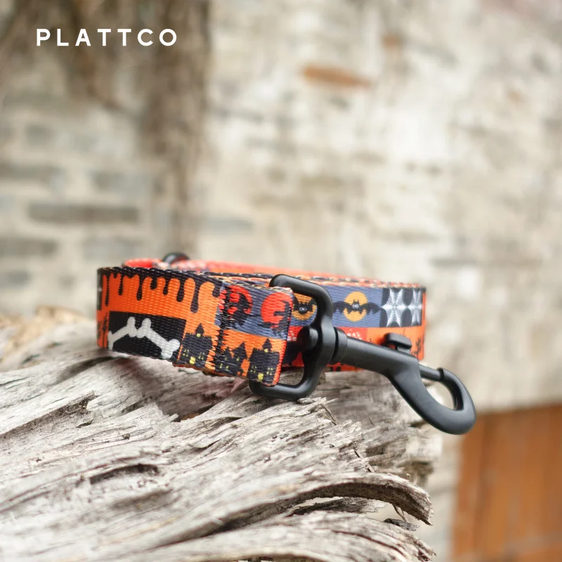 PLATTCO Correa de perro única HAPPY HALLOWEEN conveniente para caminar al accesorio para perros pequeños, medianos y grandes, talla 5 PDL339 - imagen 5