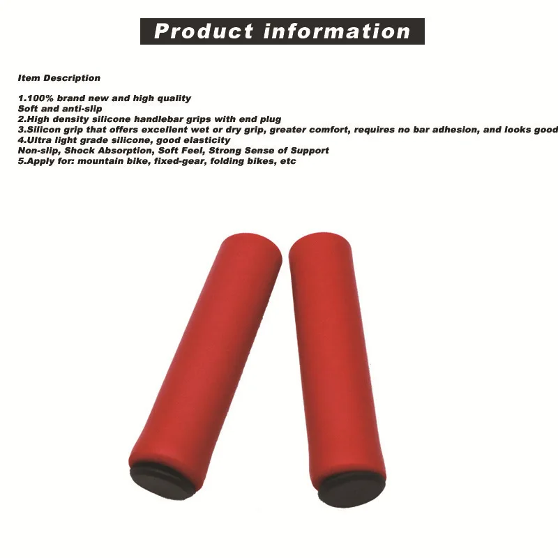 Fundas antideslizantes silicona esponja para manillares bici montaña - imagen 2