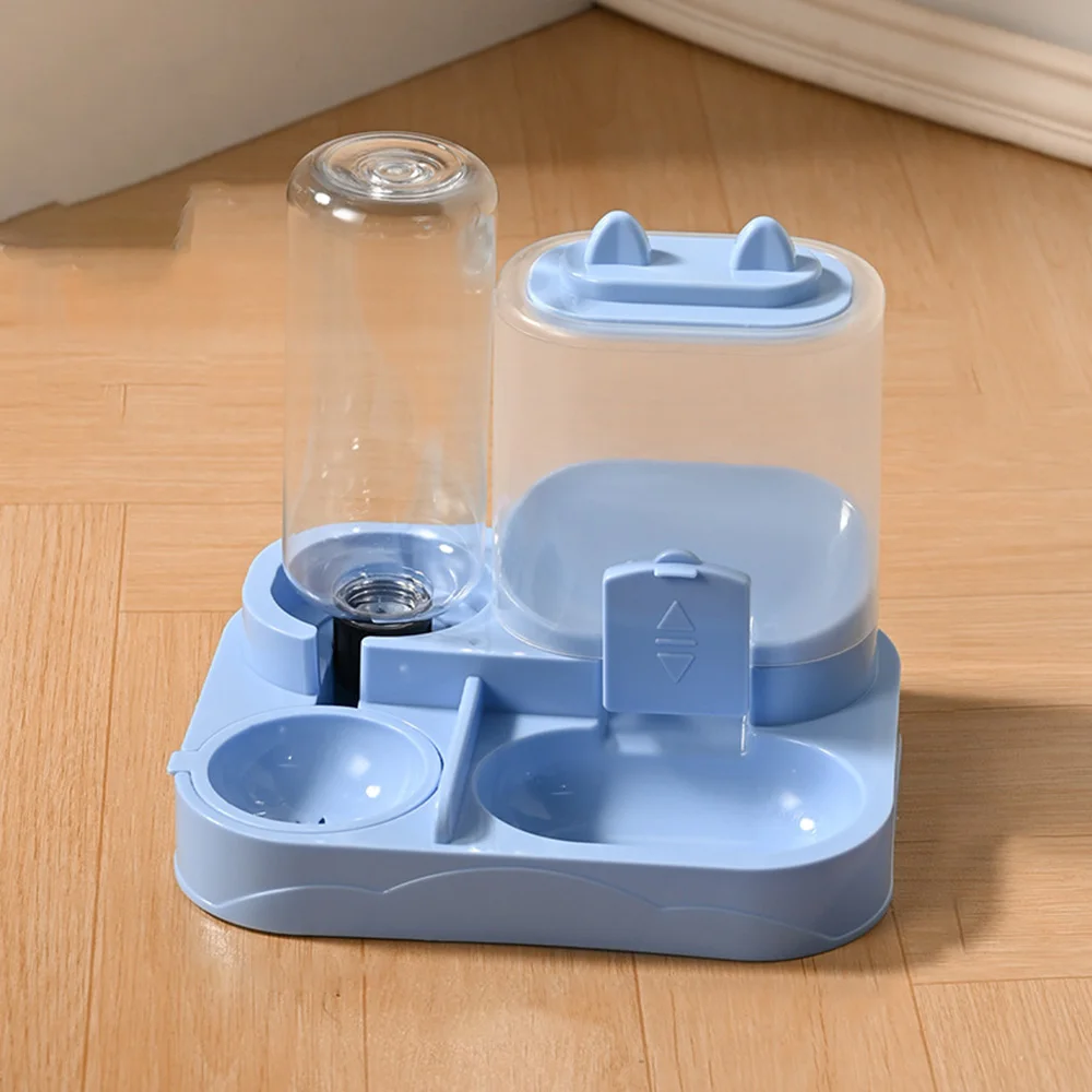 Cuenco automático para mascotas para gatos: comedero y dispensador de agua 2 en 1, cuenco antideslizante para gatos, adecuado para gatos y perros pequeños, - imagen 3