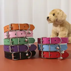 Collar con campana suave para perros y gatos – Blanco y rojo