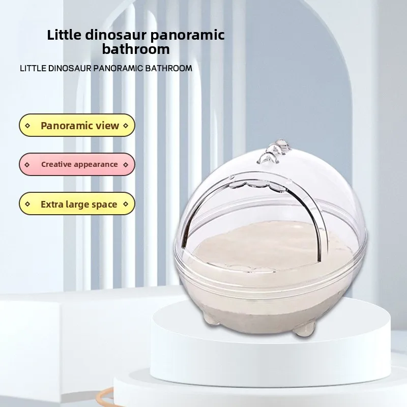 Baño arena para hámster y chinchilla: oso dorado, dinosaurio