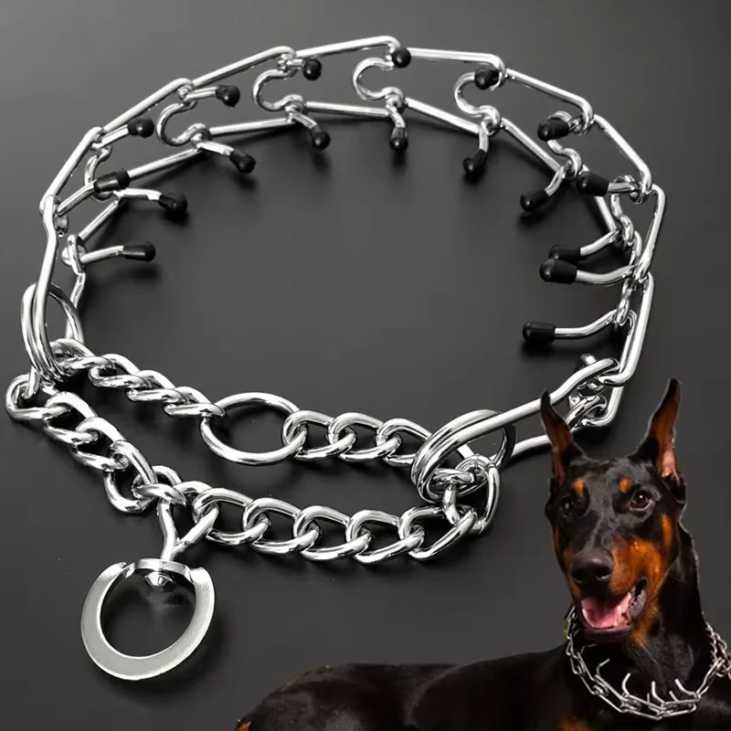 Collar pinza adiestramiento perro puntas goma ajustable desmontable - imagen 2